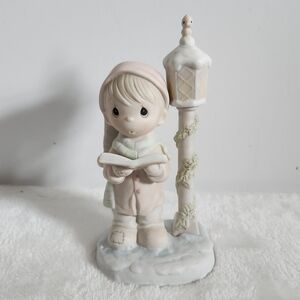 Precious Moments Retired O Come All Ye Faithful 1982 Porcelain Bisque Figurine